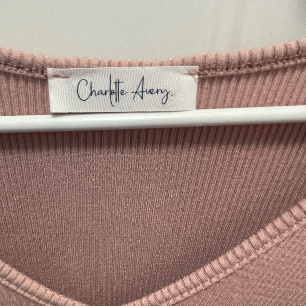 Charlotte Avery V neck Baby Doll Top - Picture 3 of 4